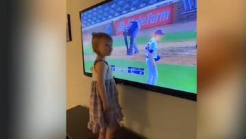 El emotivo gesto de esta hija de un bateador de la MLB