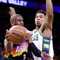 Chris Paul baila con Giannis