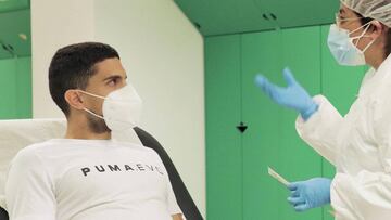 Marc Bartra, en su control médico.