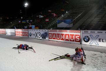 Biathlon World Cup celebrado en la República Checa sin público. 

