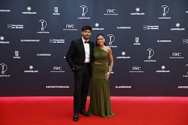 Guillermo Aylon, agente de tenistas, junto a su esposa, la influencer Rocío Camacho.