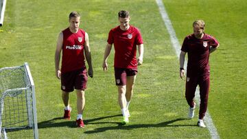 El Atleti se entrenó con la duda de Gameiro para recibir a Osasuna