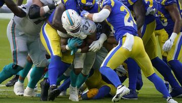 La ofensiva terrestre de los Dolphins est&aacute; cerca del fondo de la liga, y la situaci&oacute;n podr&iacute;a empeorar este fin de semana.