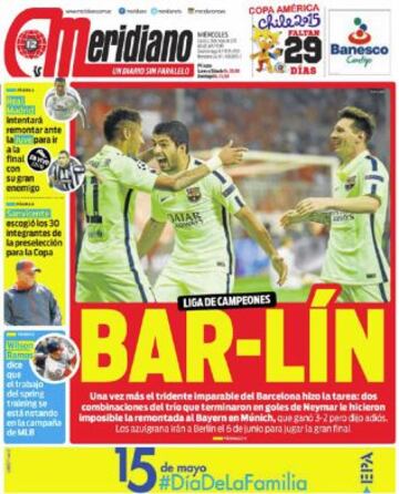 Portadas de la prensa deportiva