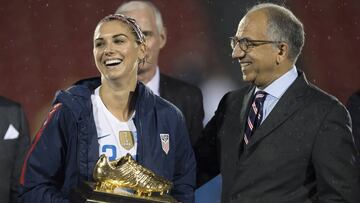 La delantera de USA y Orlando Pride ha sido elegida como la mejor f&uacute;tbolista femenina de su selecci&oacute;n; Morgan anot&oacute; 18 goles en 19 partidos.