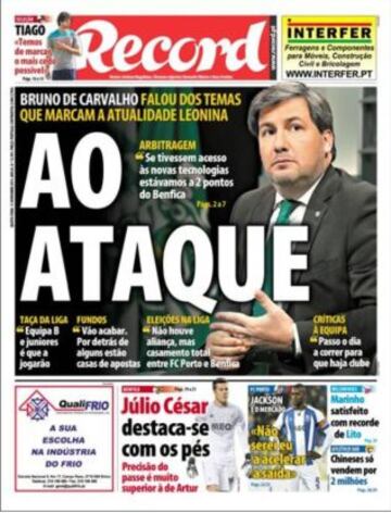 Portadas de la prensa deportiva