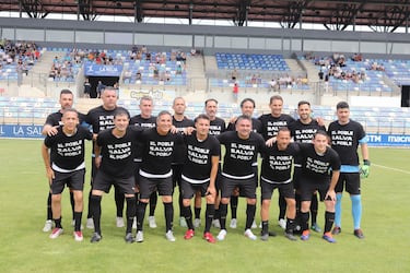 Otro gol de las Leyendas del Valencia para recaudar fondos por la DANA