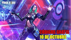 Free Fire | Códigos de hoy viernes 10 de octubre de 2025: recompensas gratis