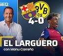 El Larguero, en directo: goleada del Barça al Dortmund para poner pie y medio en semifinales