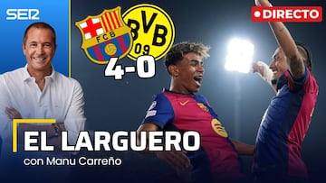 El Larguero, en directo: goleada del Barça al Dortmund para poner pie y medio en semifinales