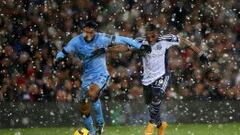 El City aguanta el ritmo del Chelsea en un manto de nieve