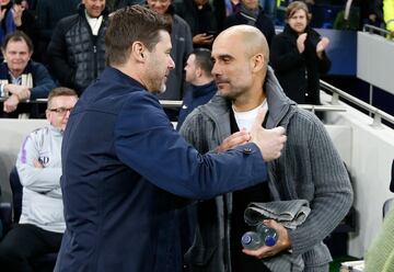 Mauricio Pochettino y Pep Guardiola.