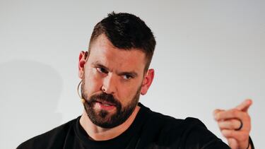 Marc Gasol, durante el acto en el que anunció su retirada del baloncesto profesional.