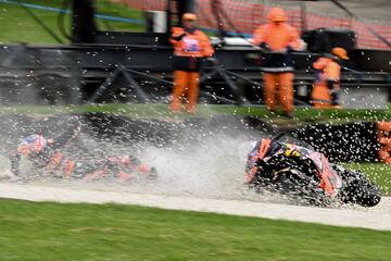 Jack Miller cayó durante la carrera al esprint.