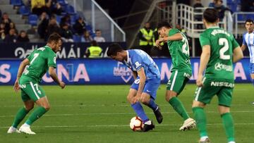 M&aacute;laga y Sporting empataron a uno en La Rosaleda.