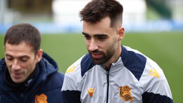 Brais Méndez vuelve a ejercitarse en Zubieta.