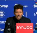Simeone: "Lo más bonito es cómo acabó el equipo, sin nervios..."