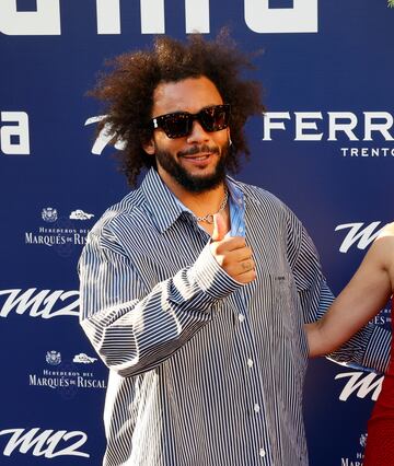 Marcelo, a la entrada de su fiesta de despedida.