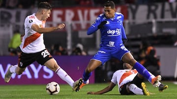 River Plate empata con Cruzeiro en la ida de los octavos de final