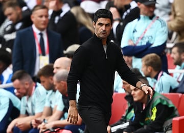 El técnico de los Gunners vivió un partido bastante intenso ante uno de los equipos que se mantiene invicto en este arranque de temporada.
REUTERS/Dylan Martinez