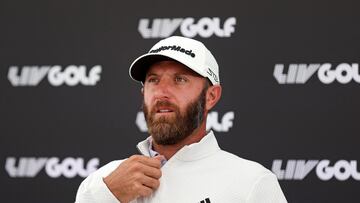 Dustin Johnson is one of several golfers who have decided to leave the PGA Tour for LIV Golf, leading to some heavy questioning by media members.