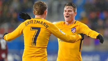 Eibar 0-1 Atl¨¦tico de Madrid: resumen, resultado y gol
