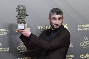 Chechu Salgado recibe el Goya a  mejor Actor Revelación por 'Las leyes de la frontera' 