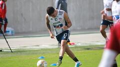 Juan Fernando Quintero durante un entrenamiento con Junior en Barranquilla.