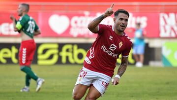 Fran García, celebración gol.