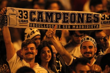 Las imágenes de la celebración del Real Madrid en Cibeles