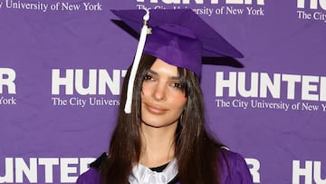 Emily Ratajkowski gives inspirational speech to 2023 Hunter College graduates