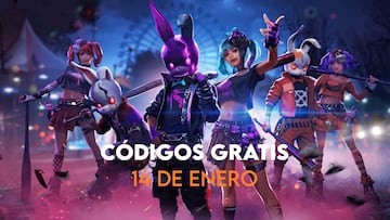 Free Fire | Códigos de hoy sábado 14 de enero de 2023: recompensas gratis