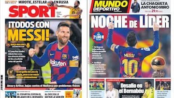 La prensa pide una ovación más a Messi