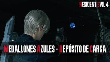 resident evil 4 remake medallones azules isla deposito carga