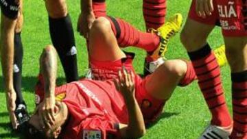 Javi Márquez sufre una fractura en el tobillo izquierdo