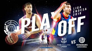 Barcelona Lassa-MoraBanc Andorra. Serie de cuartos del playoff de la Liga Endesa 2018.