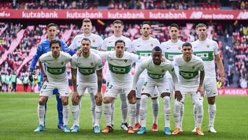 Once del Elche en San Mamés.