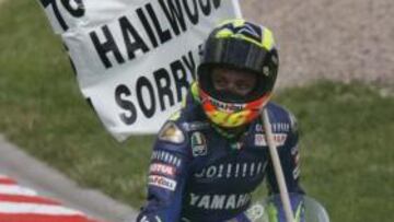<b>CAZÓ A HAILWOOD. </b>Rossi ya alcanzó el tercer peldaño del podio de victorias en Alemania 2005.