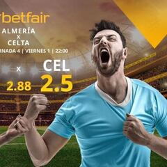 UD Almería vs. RC Celta de Vigo: horario, TV, estadísticas, clasificación y pronósticos