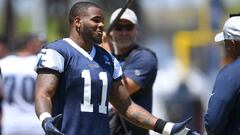 OXNARD, CA - AUGUST 03: Linebacker Micah Parsons #11 of the Dallas Cowboys participates in drills during training camp at River Ridge Complex on August 3, 2021 in Oxnard, California.   Jayne Kamin-Oncea/Getty Images/AFP
 == FOR NEWSPAPERS, INTERNET, TELCO