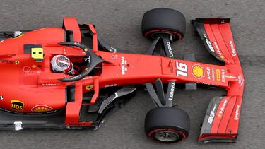 Charles Leclerc of Monaco driving the (16) Scuderia Ferrari SF90 on track during practice for the F1 Grand Prix of Russia at Sochi Autodrom on September 27, 2019 in Sochi, Russia.