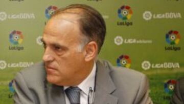 Tebas: ''Debato con el Madrid como si es con el Llagostera''