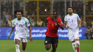 Bruno Langa, durante el Argelia - Mozambique de este último parón internacional.