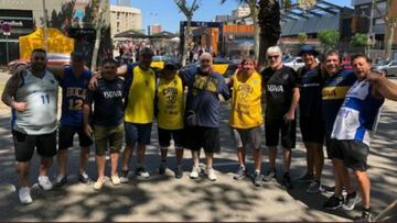 La barrabrava en el Camp Nou y los insultos de Angelici