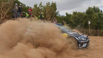 Ogier, pendiente de su hijo, primer líder en Cerdeña