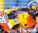 Dani Pedrosa encabeza una apretada sesión en MotoGP