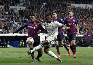 Scared | Semedo struggled to contain Real Madrid's Vinicius.