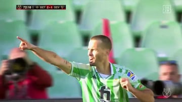 El festejo no pudo ser más explícito: el gol soñado de Betis