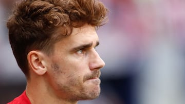 Antoine Griezmann of Atletico de Madrid looks on during the spanish league, La Liga Santander, football match played between Atletico de Madrid and Athletic Club at Wanda Metropolitano stadium on September 18, 2021, in Madrid, Spain.
 AFP7 
 18/09/2021 ON