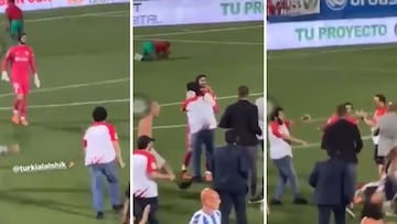 Twitter, estupefacto: el Almería logra el ascenso y su jeque se abraza al portero del Leganés